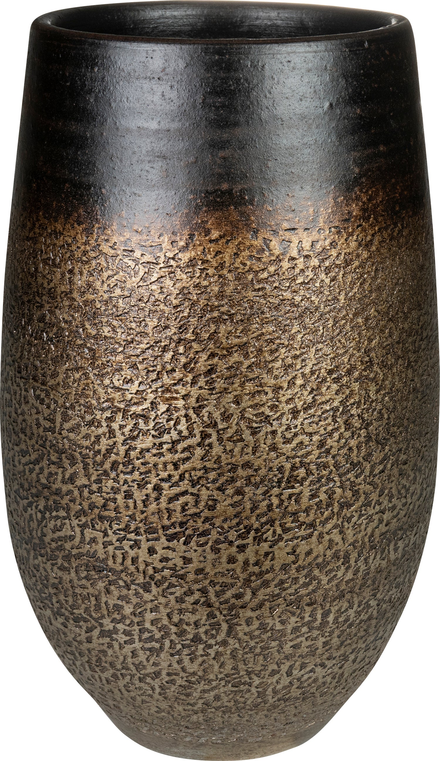 TS bloempot Mya goud / bruin D 18 H 30 cm