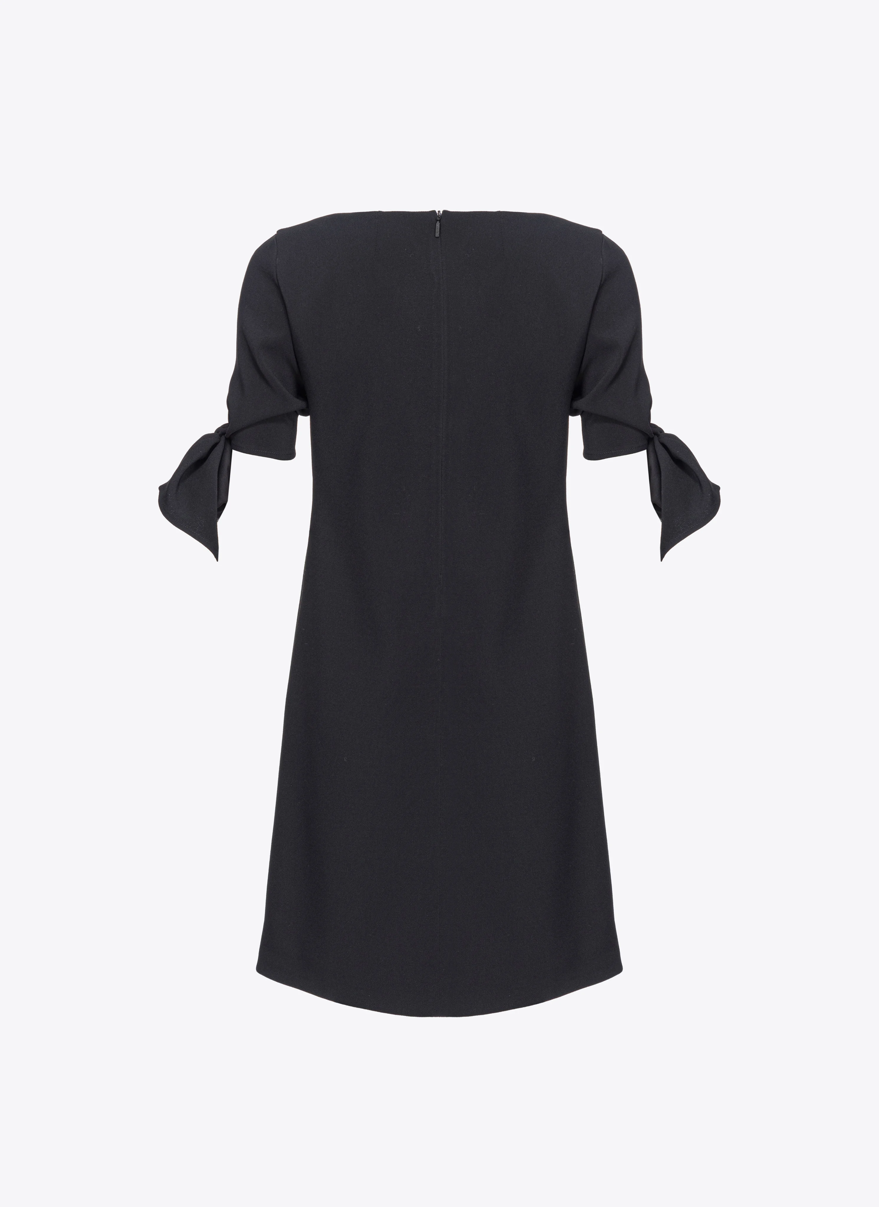 Mini-robe à manches nouées | Noir