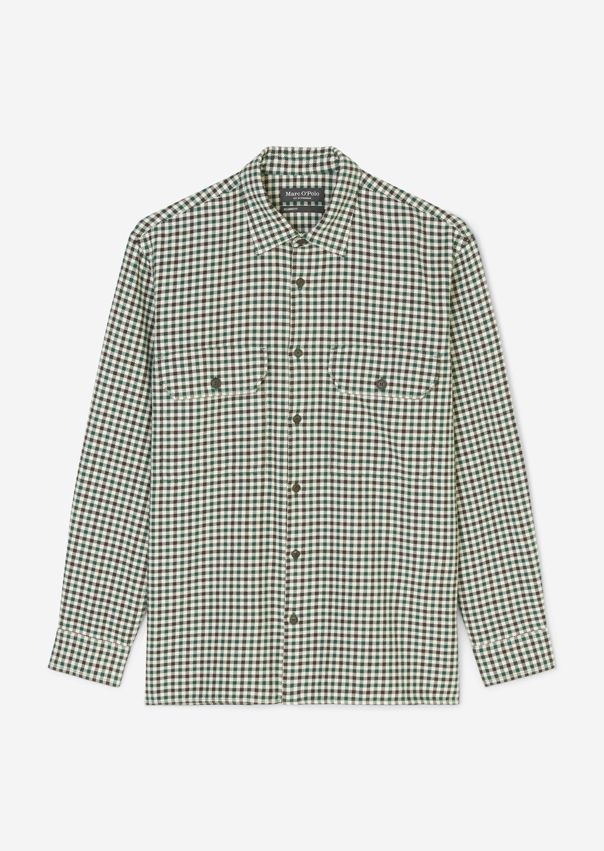 Winter-Twill Langarm-Hemd relaxed aus reiner Bio-Baumwolle