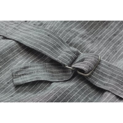Herren-Hauler-Vest gestreift, Grau-Weiß