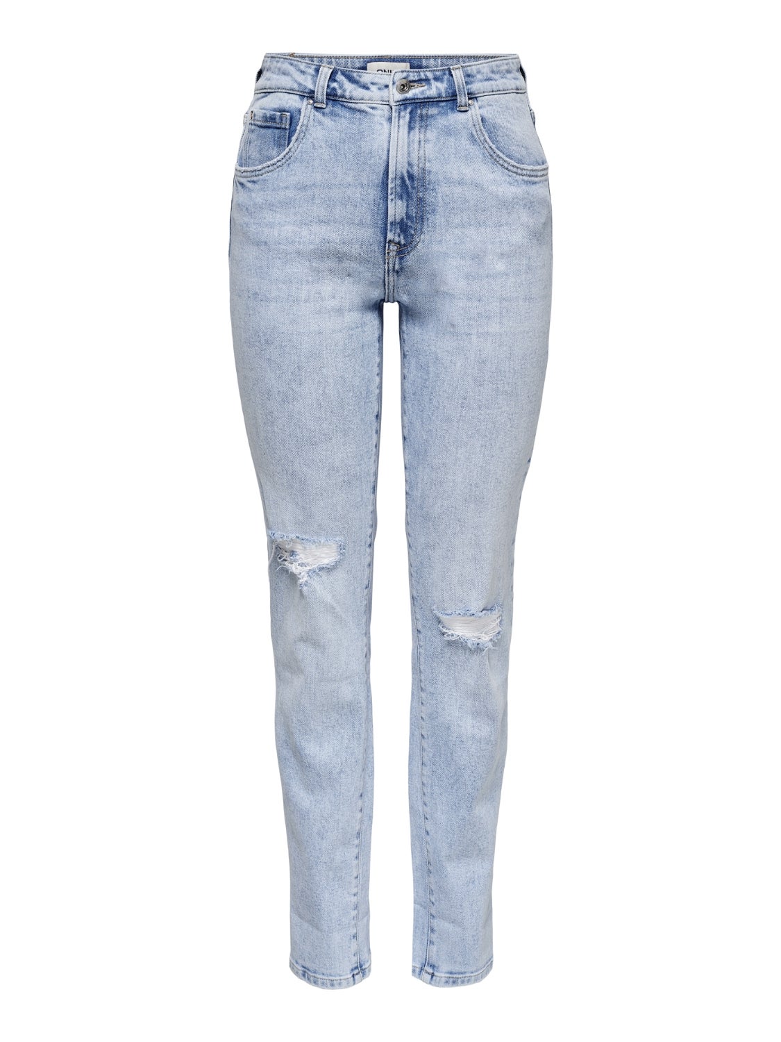 ONLSCARLETT Hohe Taille Slim Fit Jeans Light Blue Denim