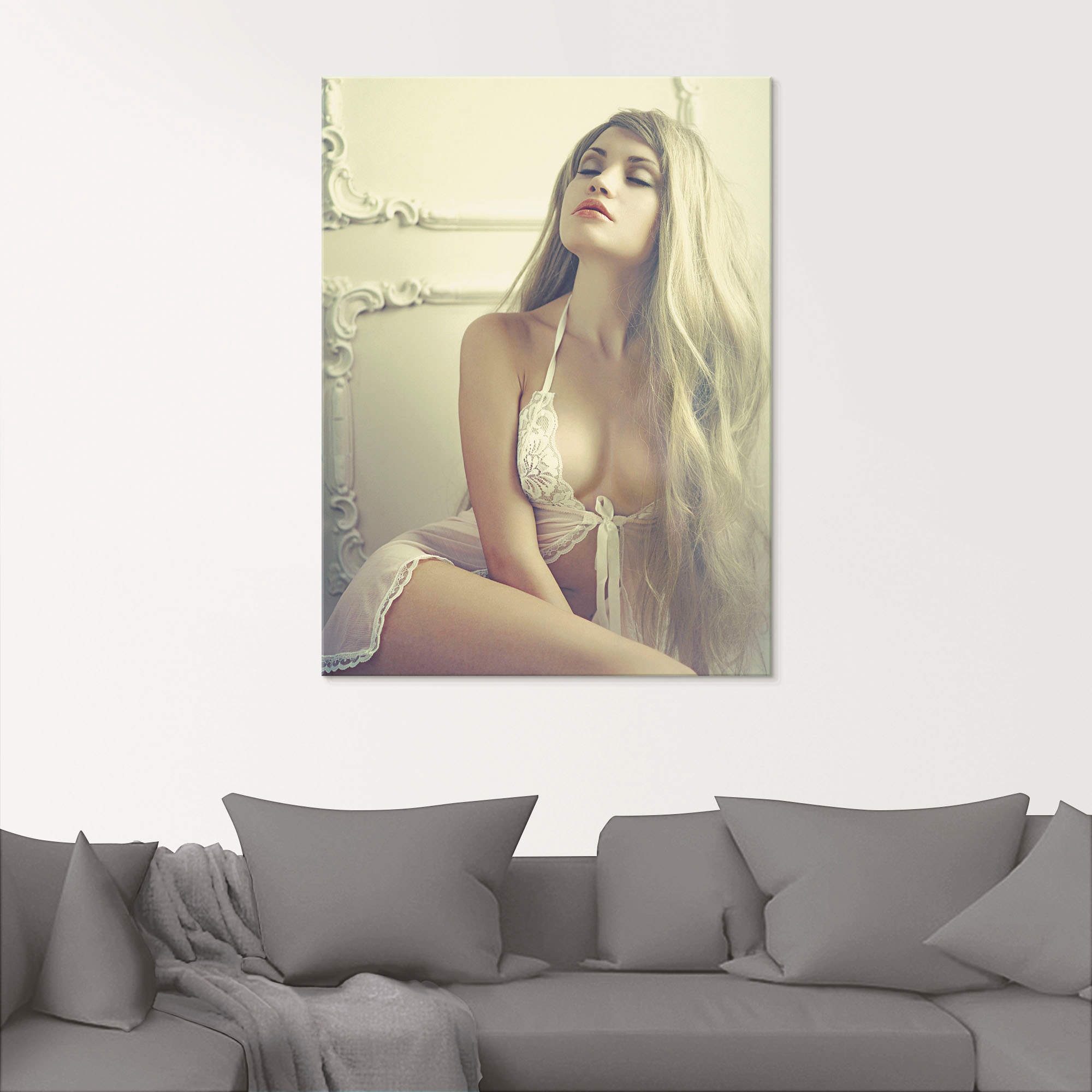 Artland Glasbild »Sinnliches Mädchen« Frau 1 Stk. tlg. in verschiedenen Grössen