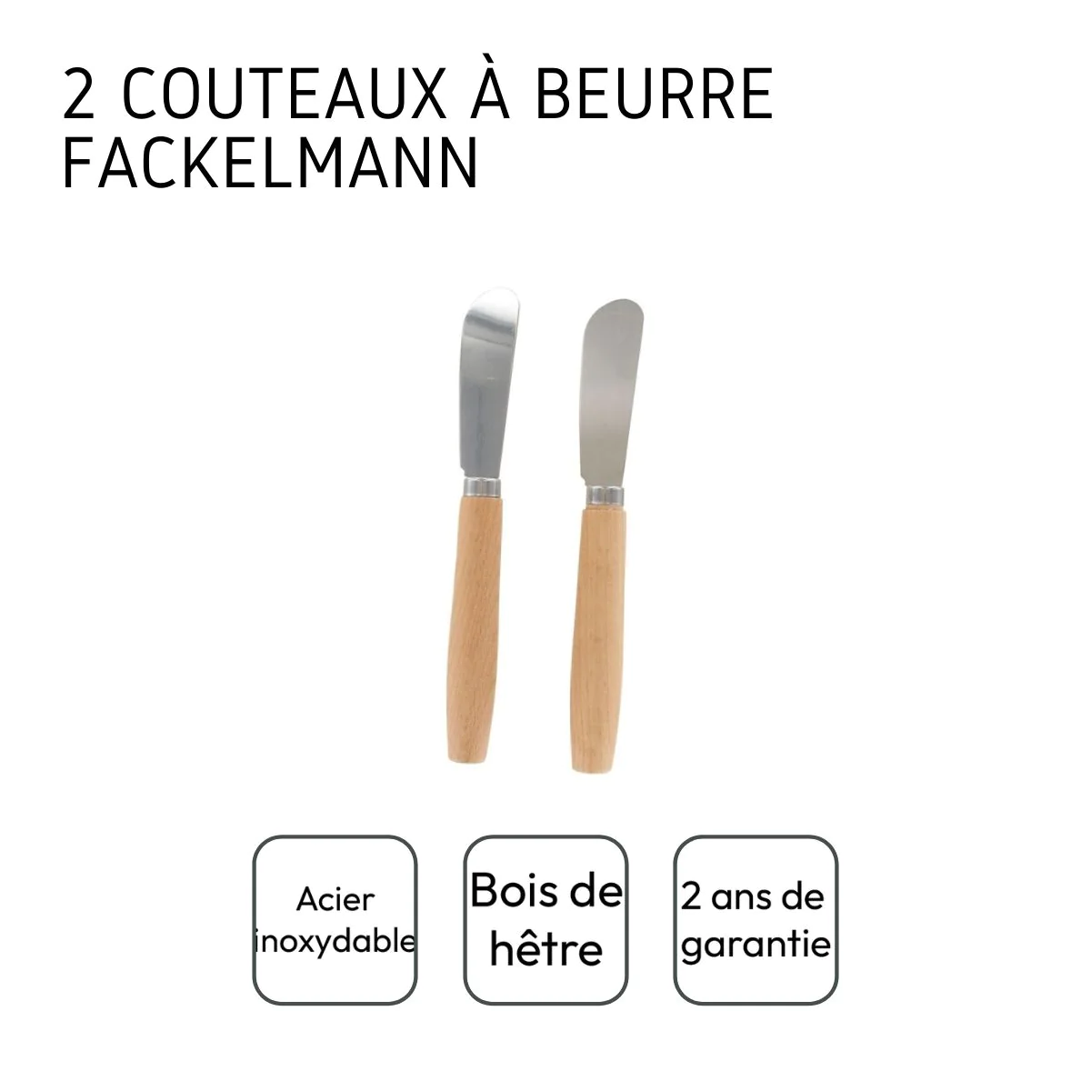 Lot de 2 couteaux à beurre Sybarys
