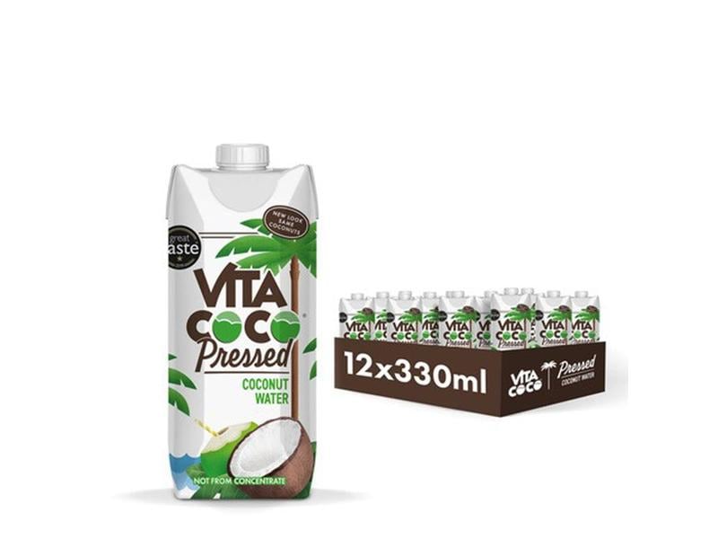 Vita Coco Pressed Coconut water 12 x 0.33 l Kokosnusswasser mit Zusatz von gepresster Kokosnuss