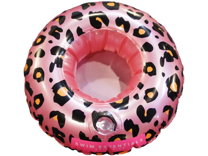 Swim Essentials Getränkehalter Rose Gold Leopard Ø 17 Aufblasbarer Becherhalter