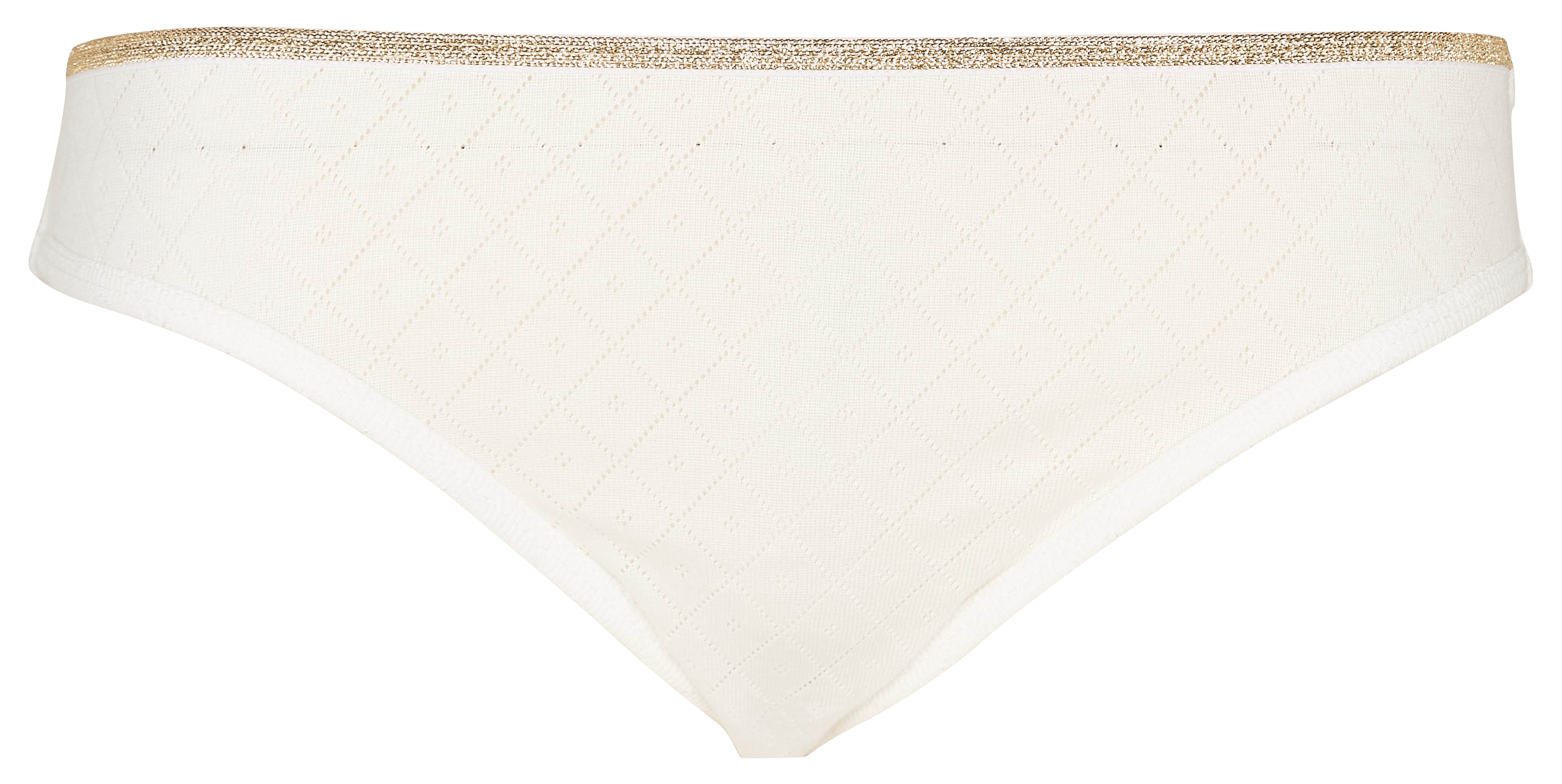 BRAD - Culotte en maille pointelle | Blanc