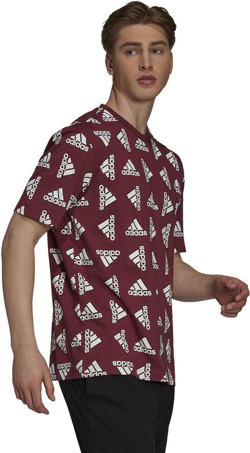 adidas Essentials Loose Giant Logo T-shirt Rød