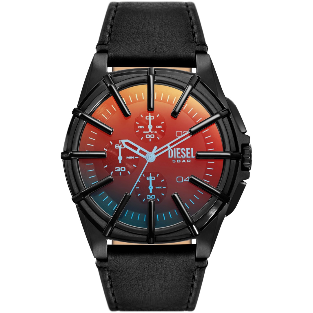 Diesel Framed Chronograph Schwarz