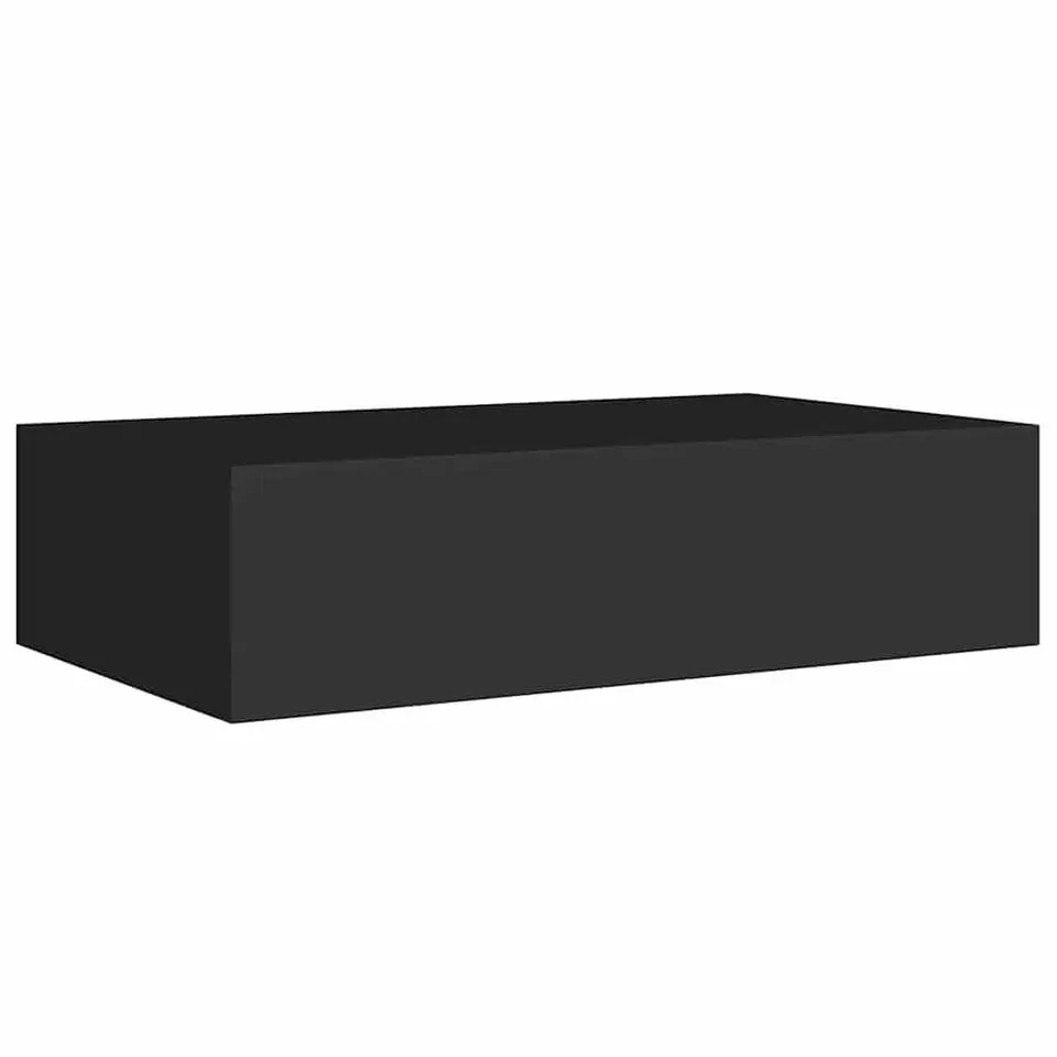 vidaXL - Ladeschap - Zwart - MDF