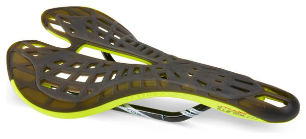 Selle TIOGA Spyder Twin Tail Titane Jaune Neon