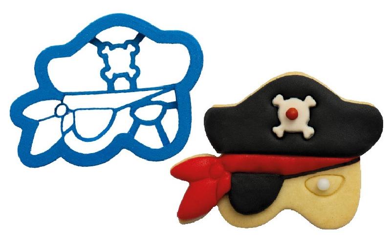 Guetzli-Ausstecher 1 Stück, PiratenmaskeAusstechform mit Piratenmaskenmotiv