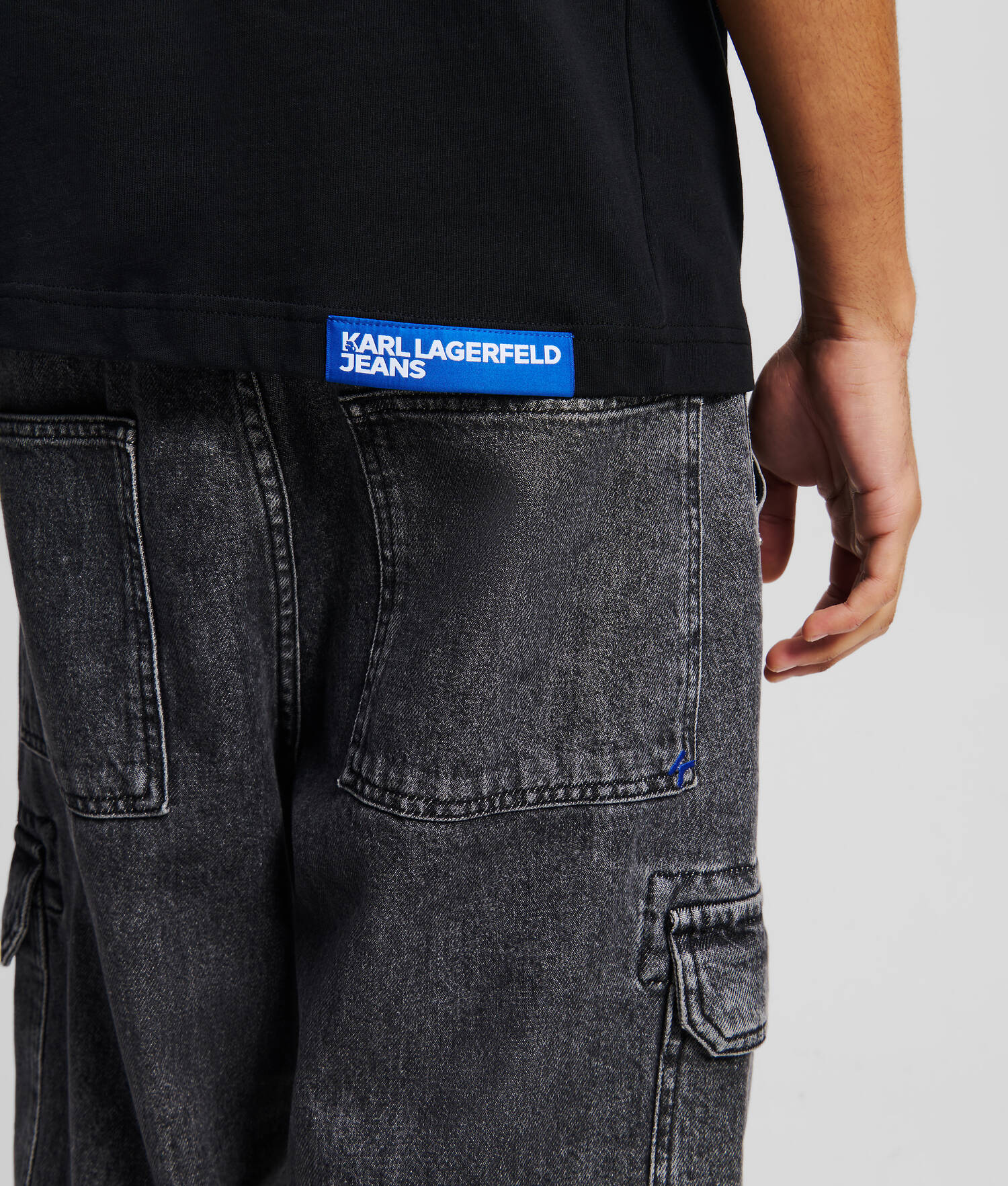 T-SHIRT IMPRIMÉ KARL - Noir