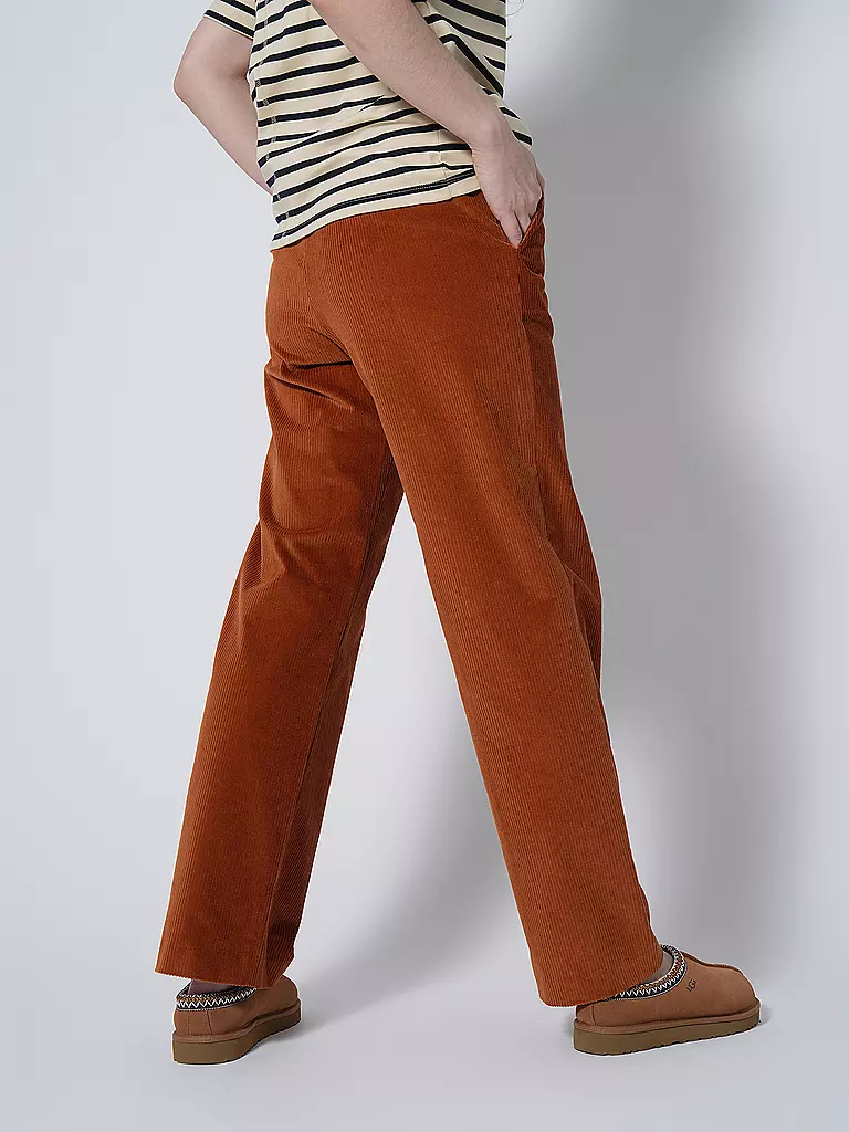 TOMMY HILFIGER Cordhose Relaxed Straight Fit orange