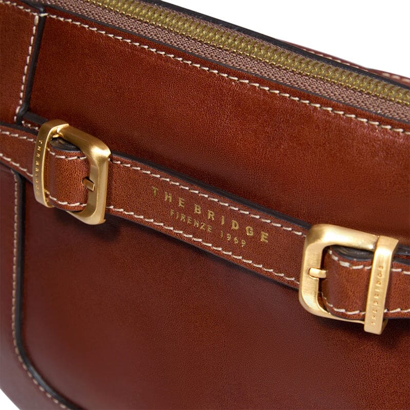 The Bridge Gaia Crossbody Tas Bruin