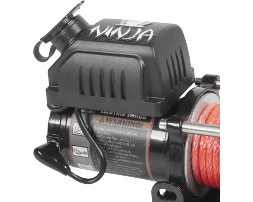 Warrior NINJA 2500LB A / 1,1 t 12 V elektrische lier met synthetisch touw