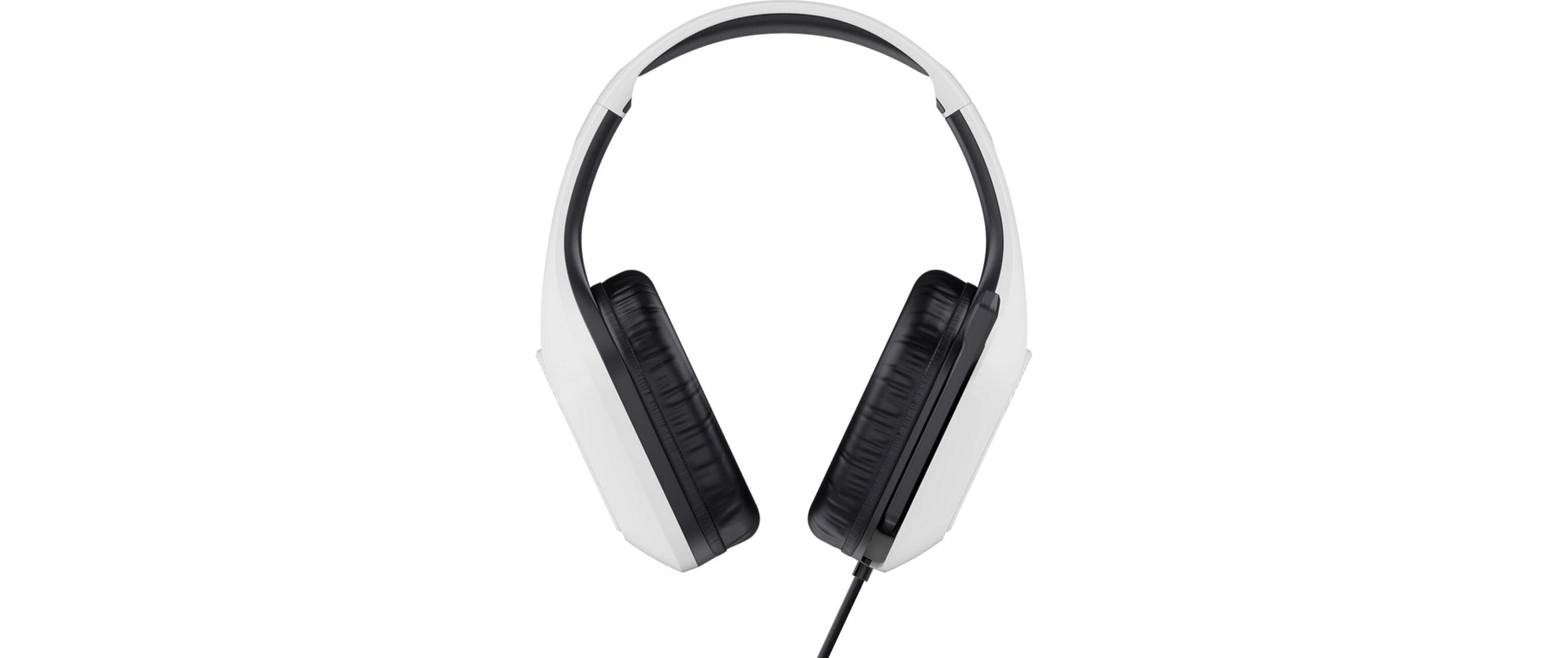 Headset GXT 415PS Zirox Schwarz/WeissFederleichtes ohrumschliessendes Gaming-Headset, geeignet für Ihre PS5-Konsole