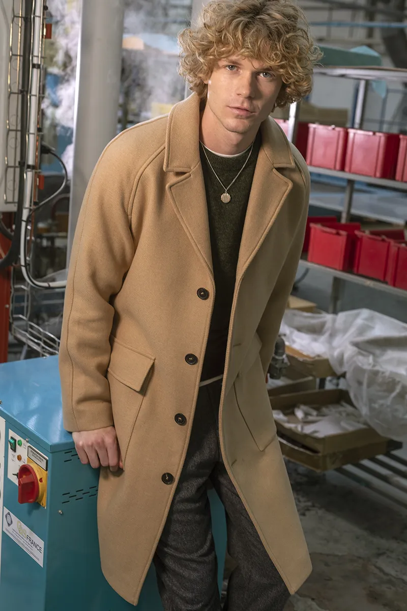 Pardessus oversize en laine fabriqué en France L'Exception Paris