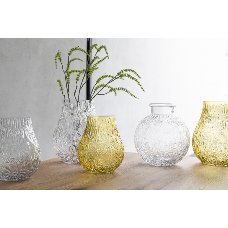 Vase boule en verre transparent l18*l18*h21cm