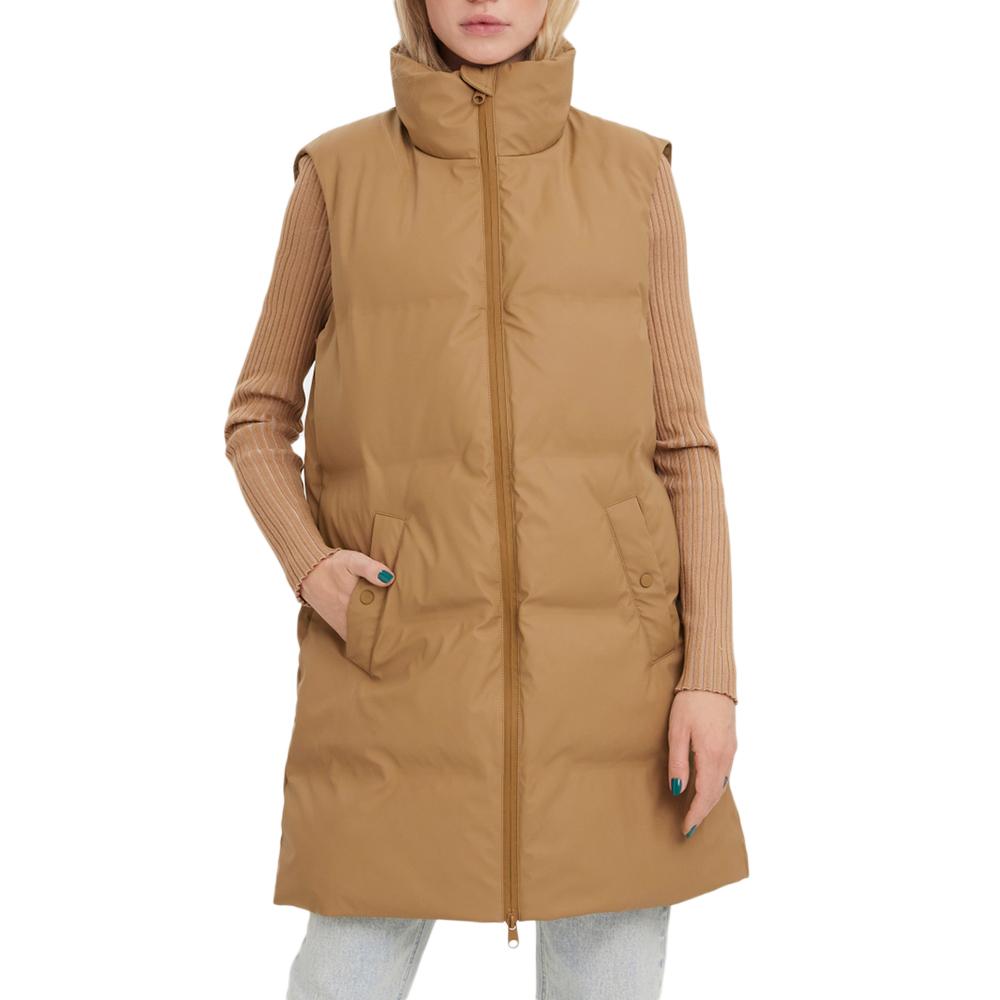 Vero Moda Doudoune sans manche Marron Femme Vero Moda Coated TGY