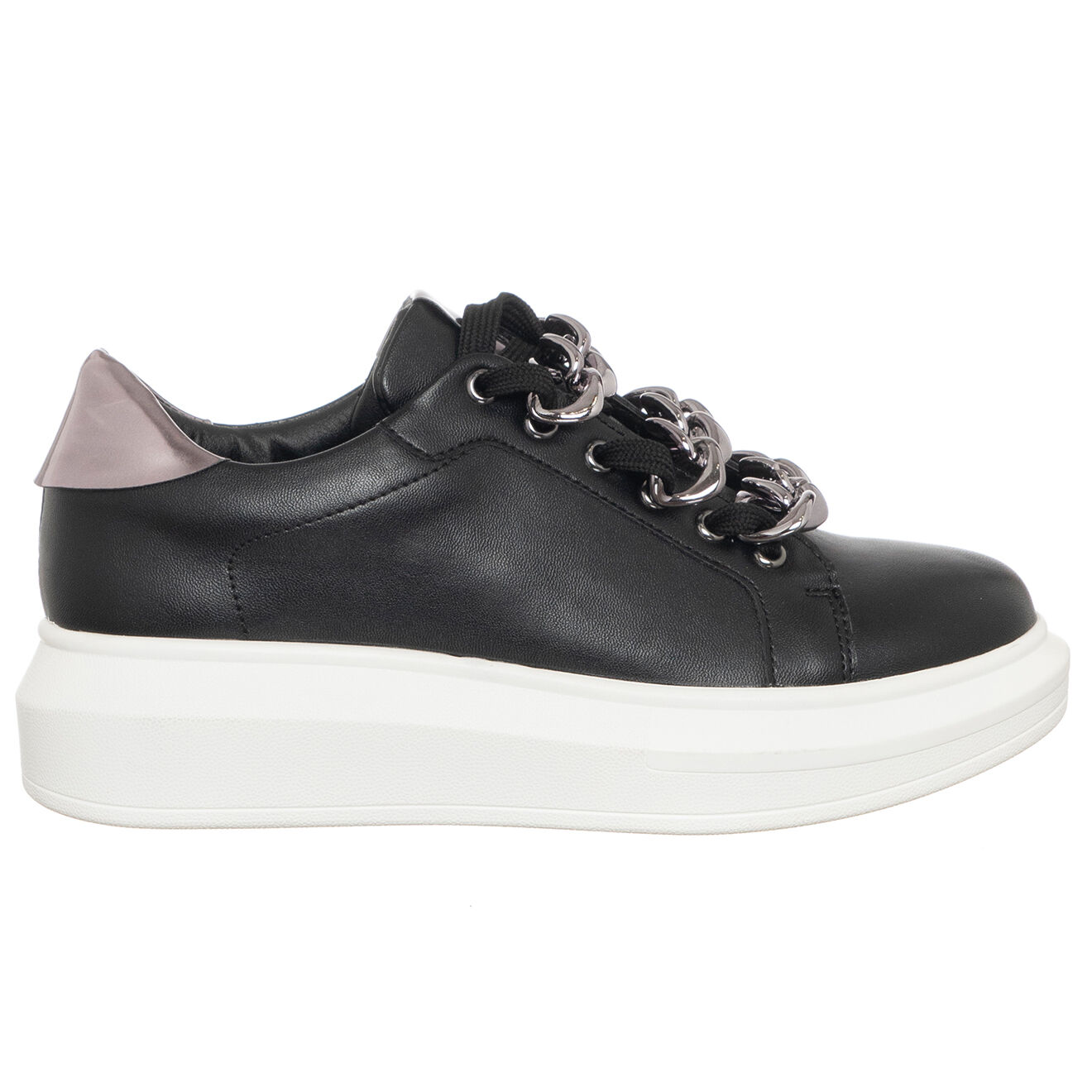 Loretta by Loretta Sneakers en Cuir végétal Asia  noires