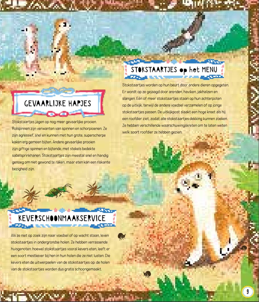 Uitgeverij lemniscaat menu’s voor stokstaartjes