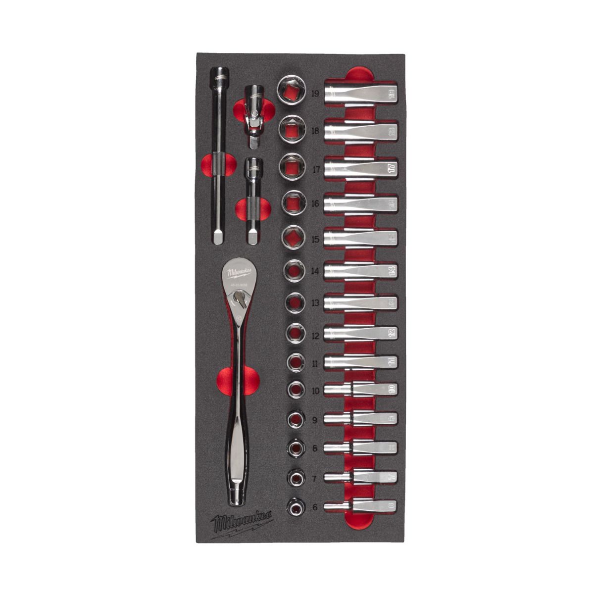 Milwaukee TOOLGUARD™ Gevulde stalen gereedschapswagen rood 69cm universeel 131-delig - 4932499182
