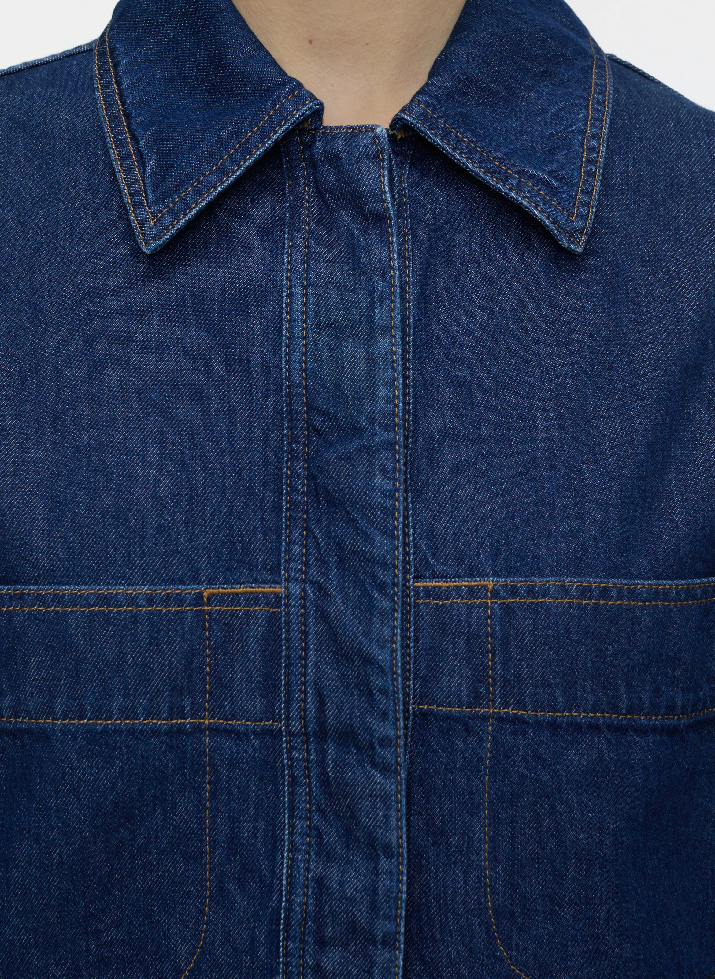 HERITAGE - Veste de travail denim en coton | Bleu