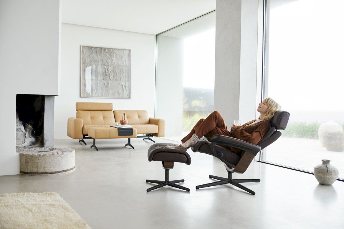 Stressless Erik Relaxfauteuil + Hocker