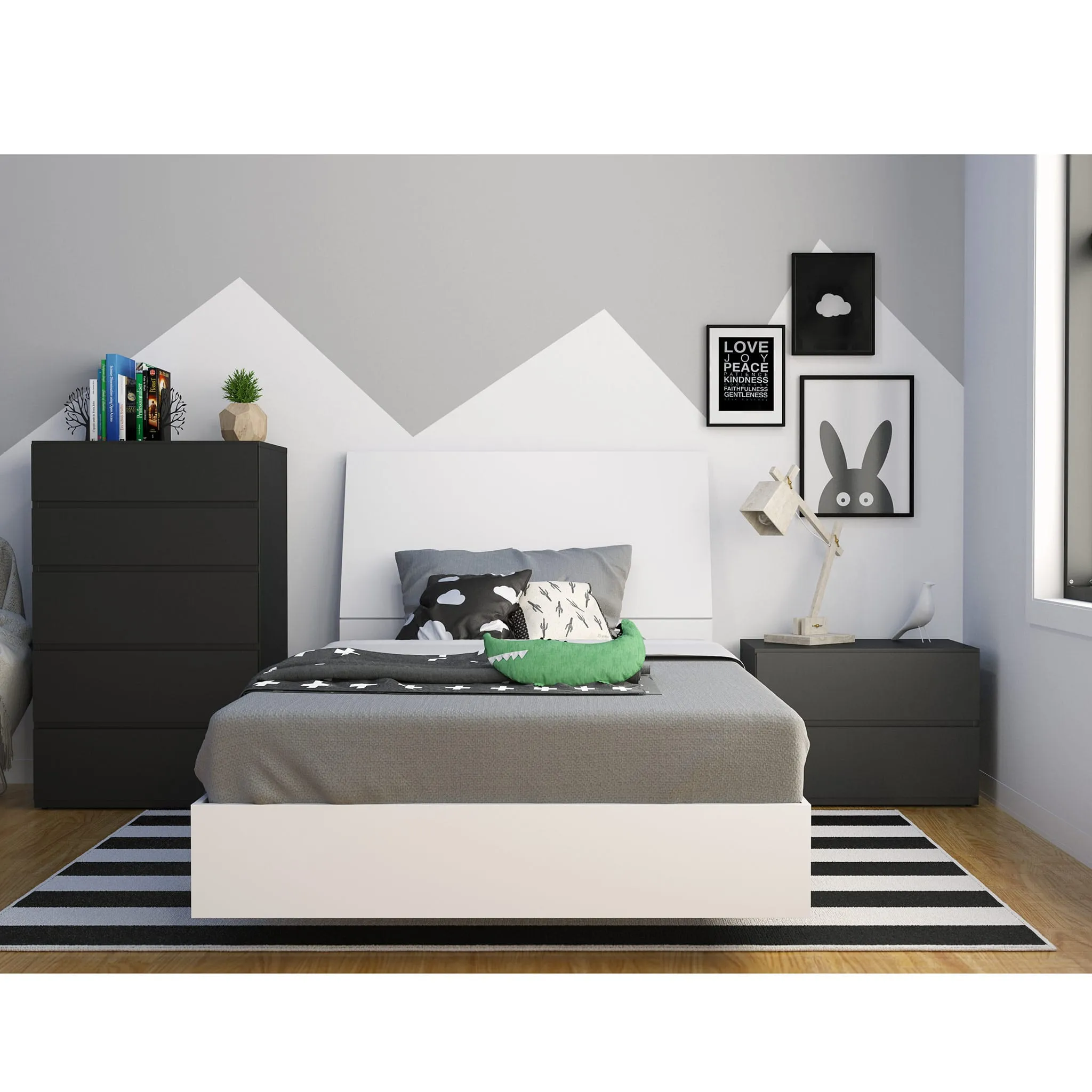 Nexera Table de Nuit Avenue - Noir