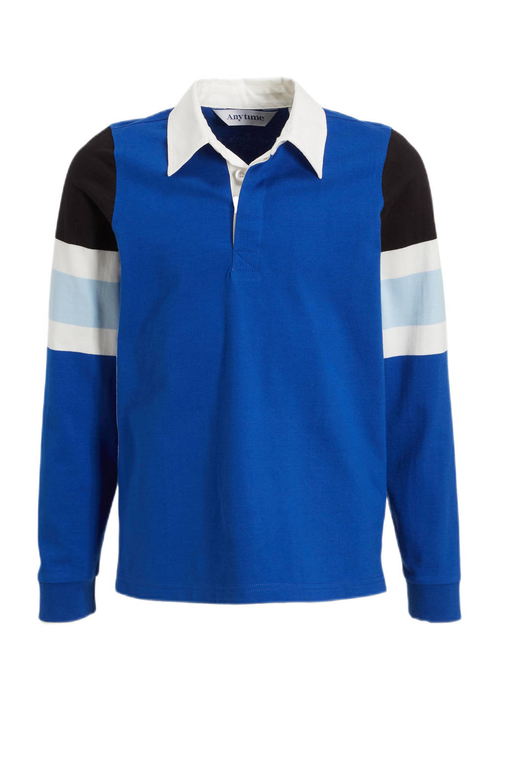 anytime rugby trui blauw