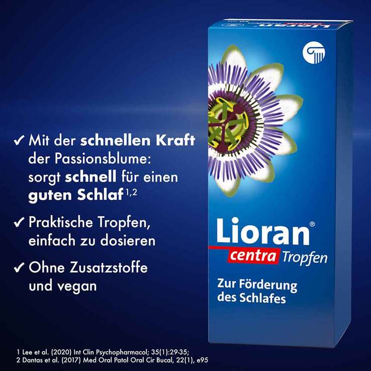 Lioran centra Tropfen zur Förderung des Schlafes, 50 ml