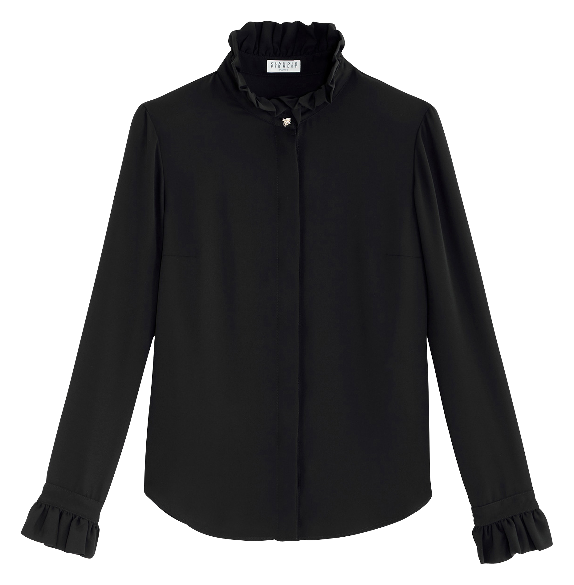 Chemise col victorien| Noir