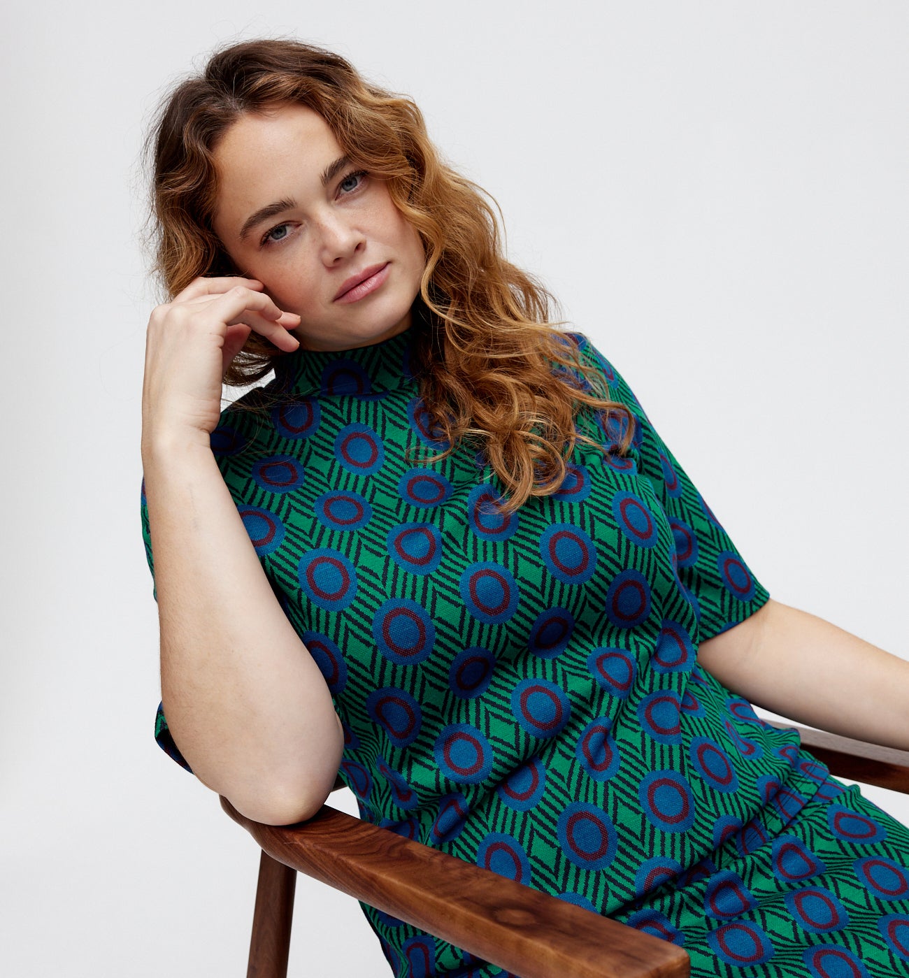 Top manches courtes Femme - Imprimé vert