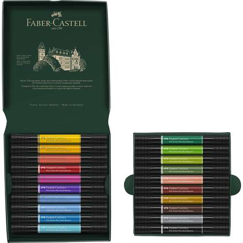 FABER-CASTELL Pitt Artist Pen Dual Marker im Kartonetui