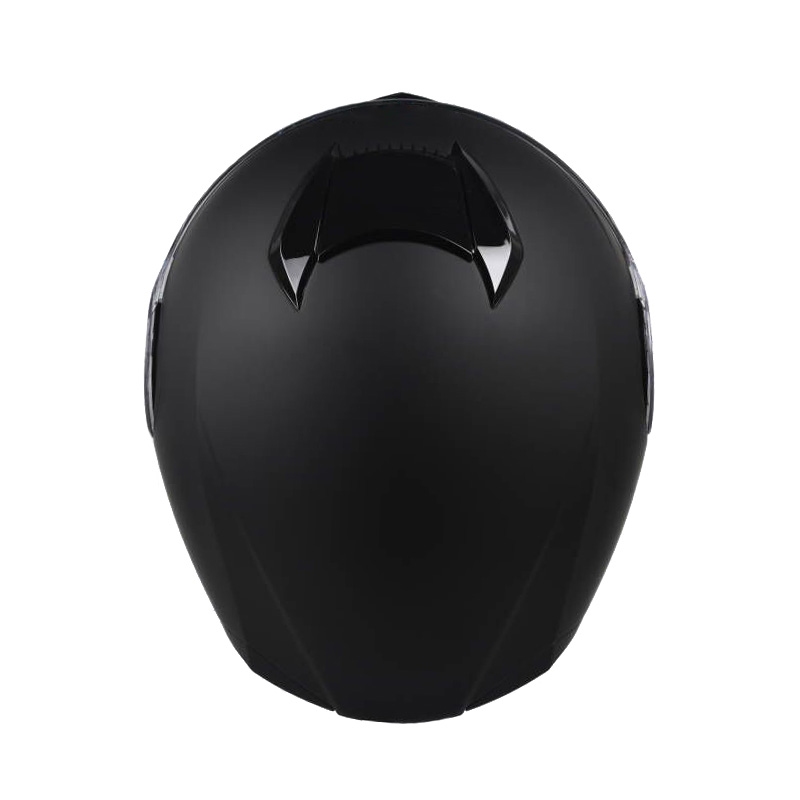 Motorrad Integralhelm Einzelvisier schwarz matt Grösse 61