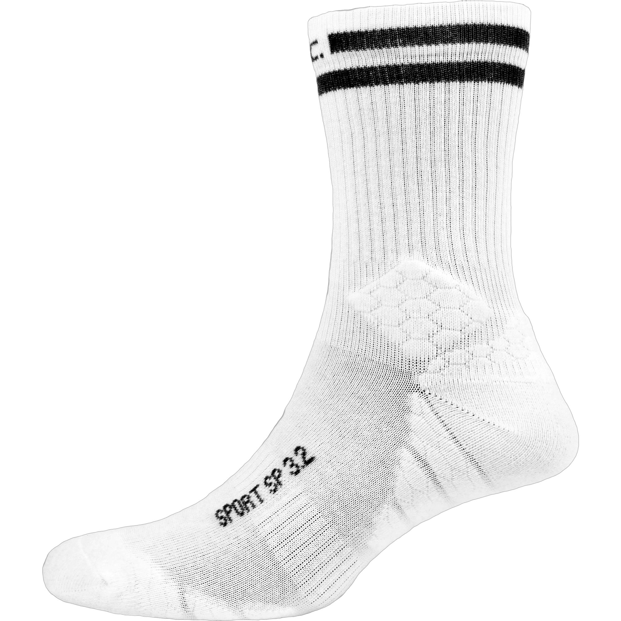 P.A.C. 3.2 Sport Recycled Stripes 2erPack Socken Damen white