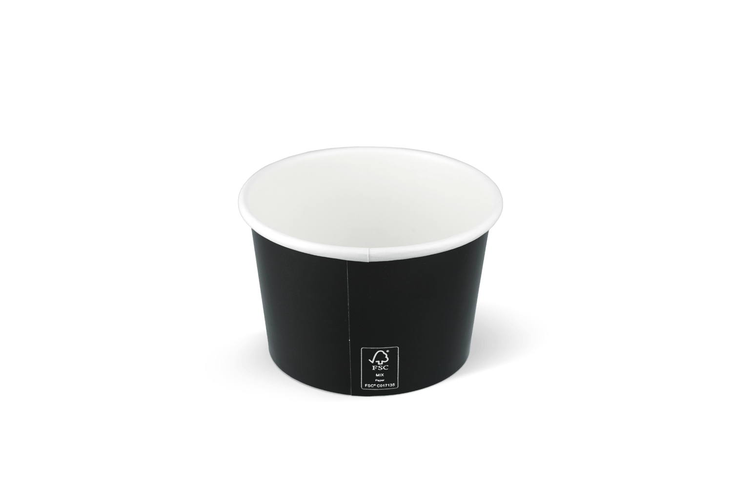 IJsbeker 240ml Ø92mm 8oz FSC® mix karton zwart