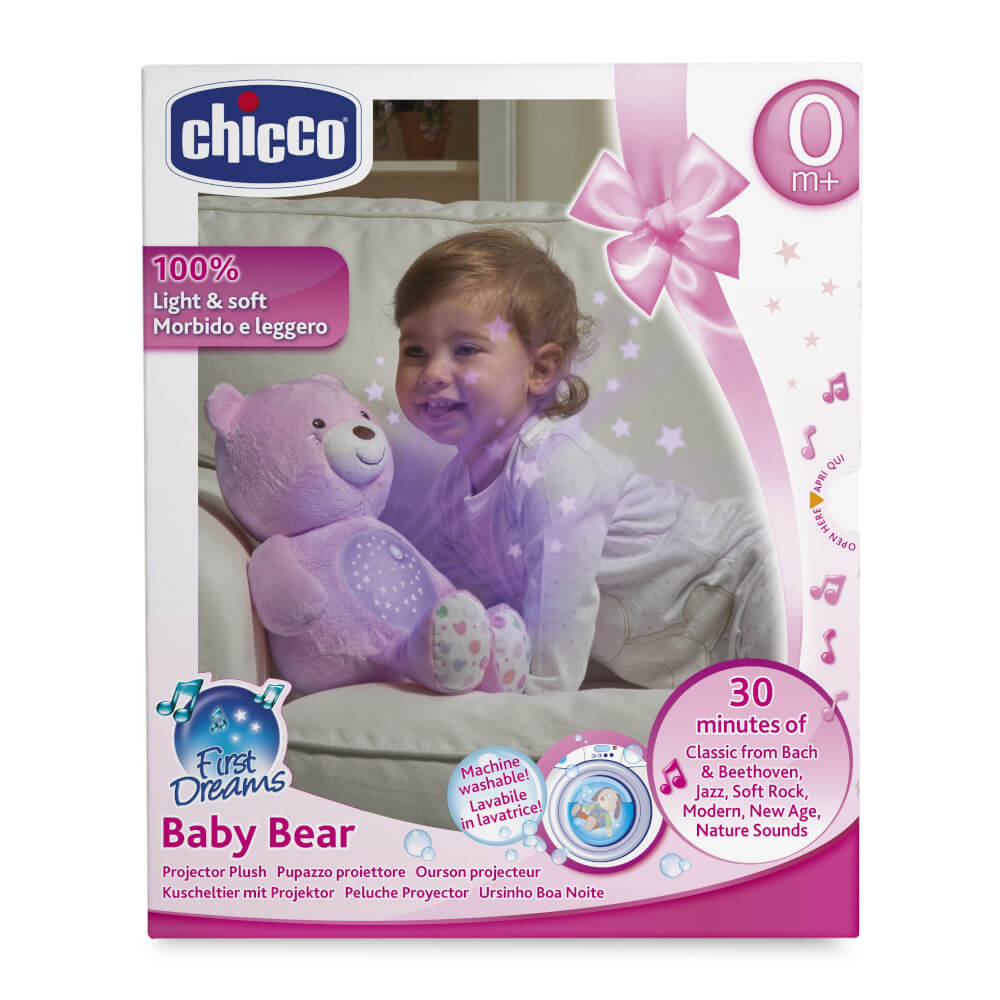 Chicco Lichtprojektor Baby Bär, Rosa
