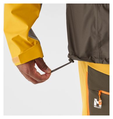 Veste Imperméable Millet M White 3L Vert/Jaune