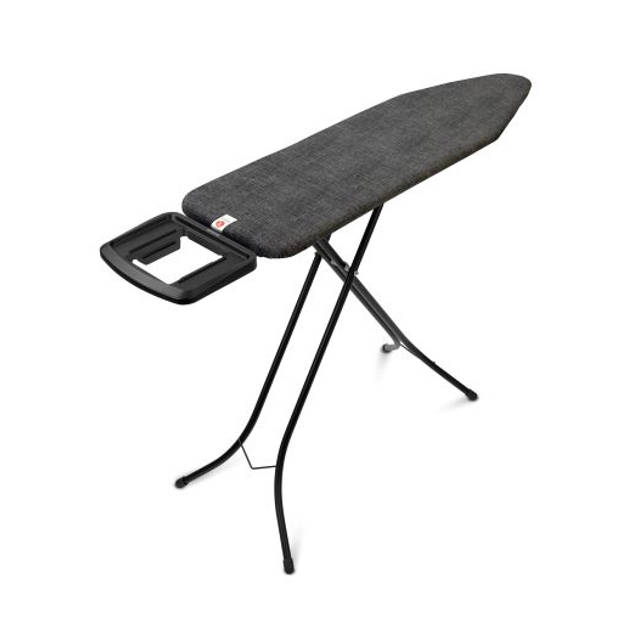 Brabantia Strijkplank B - 124x38 cm Denim Black- met strijkijzerhouder