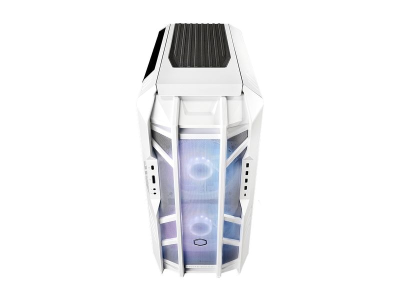 Cooler Master PC-Gehäuse HAF 700 Weiss Vielseitig einsetzbarer Big-Tower mit Sichtfenster