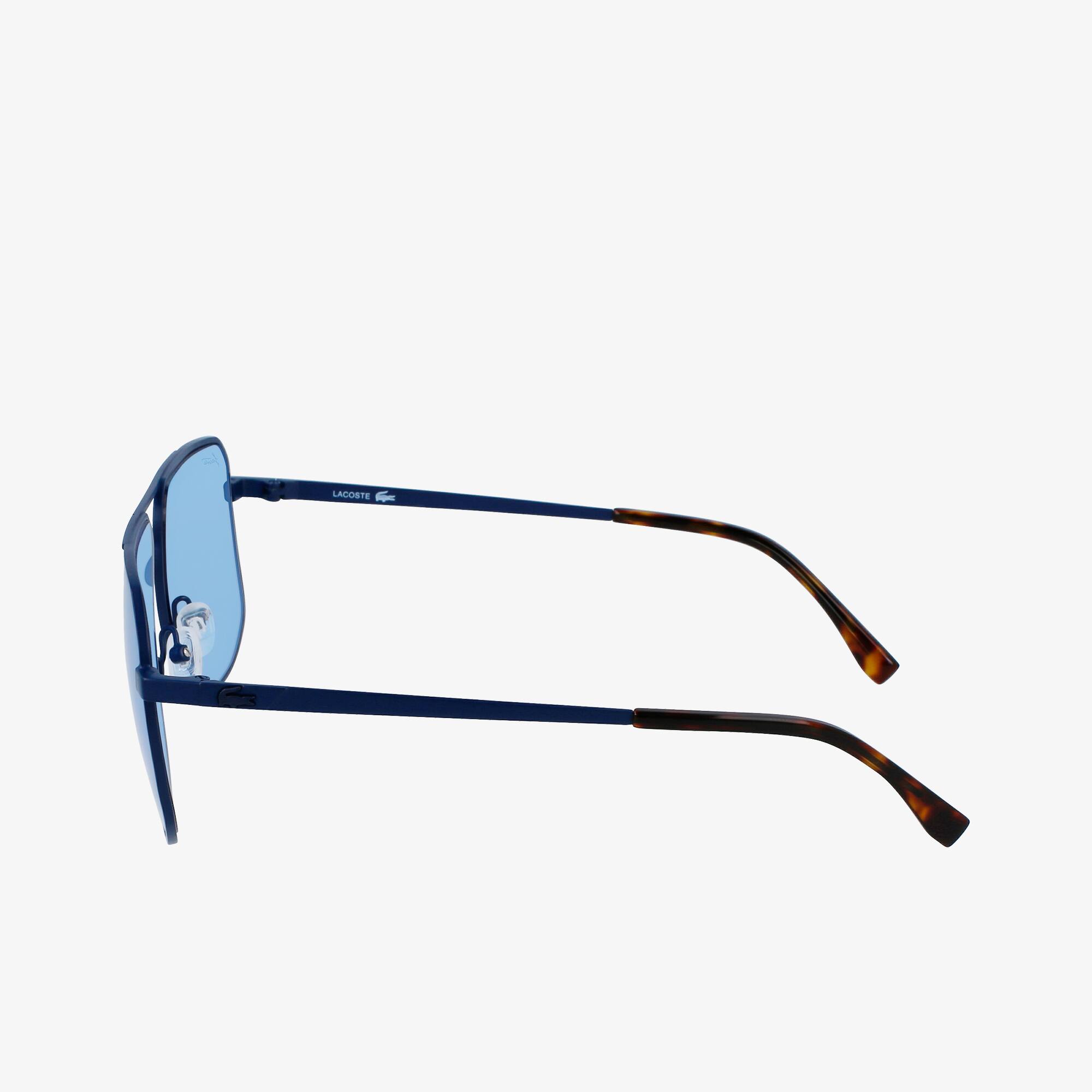 Unisex Signature 101 Sonnenbrille aus Metall Sonnenbrillen - Blau - Lacoste - Unisex