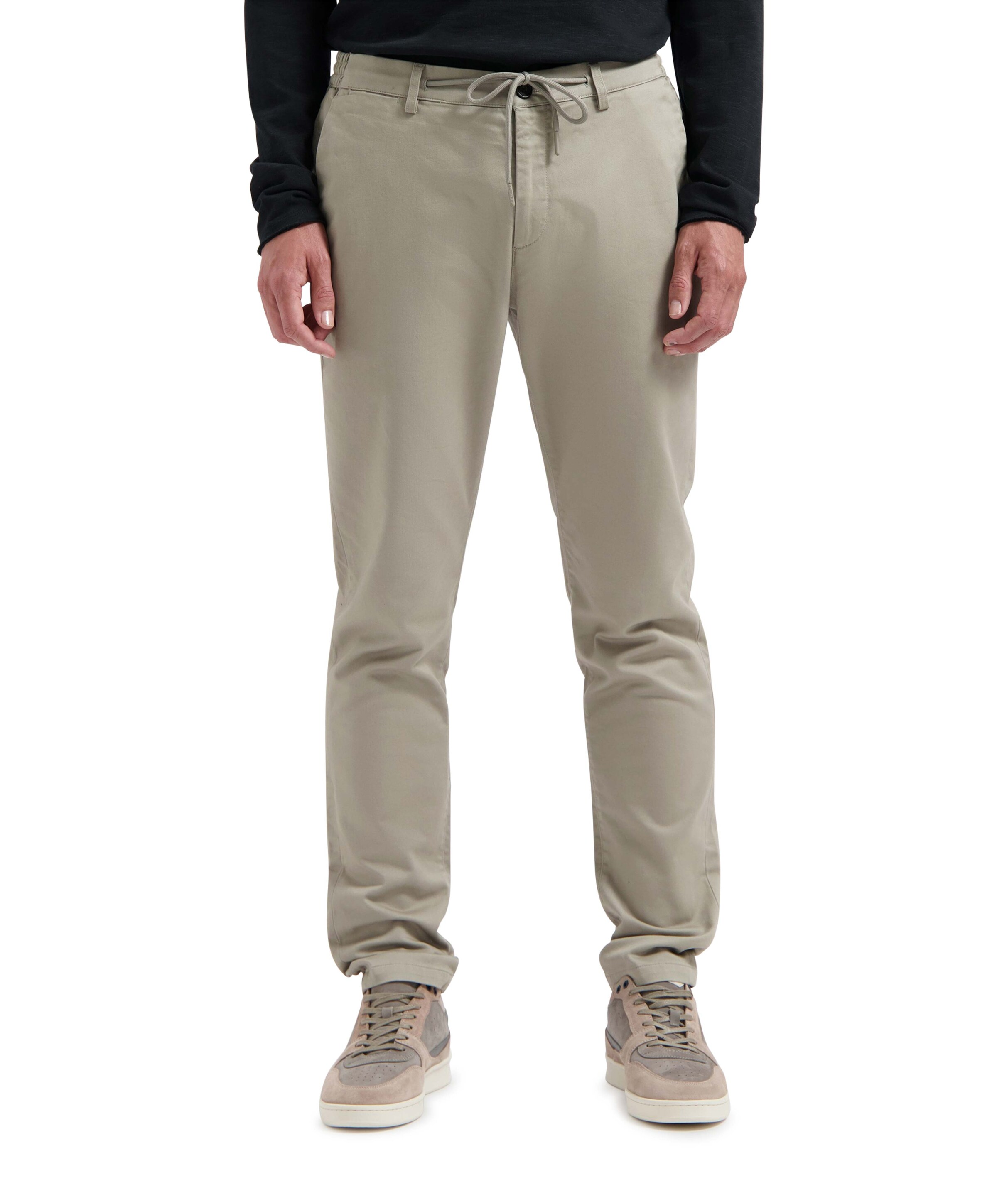 Dstrezzed Lancaster Twill Knit Tapered Jogger heren broek grijs
