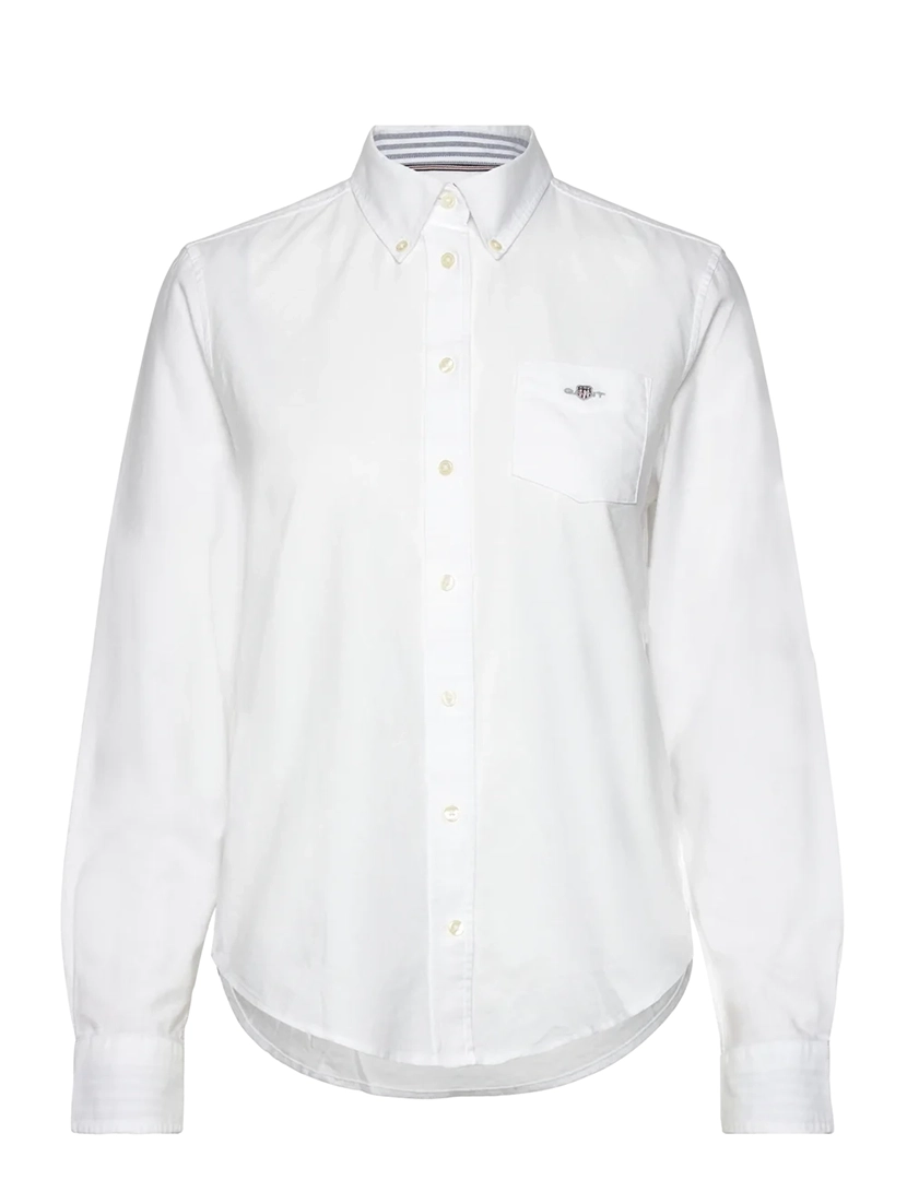 Ladies Regular Oxford Shirt White