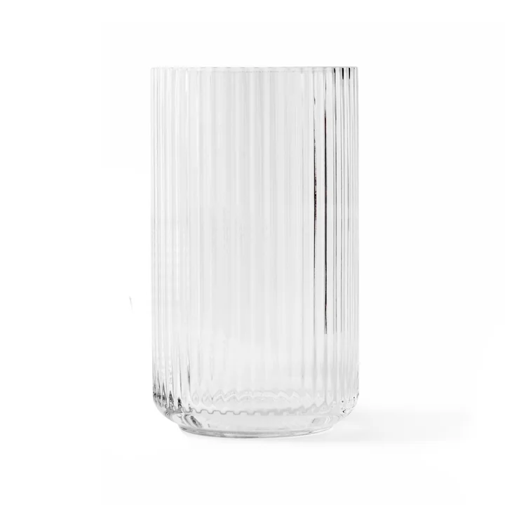 Lyngby Porcelæn - Glasvase, H 25 cm, transparent
