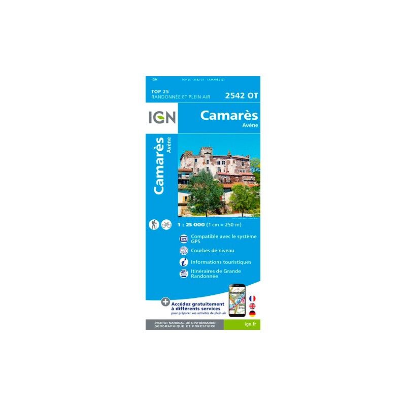 Camarès / Avène - Carte topographique