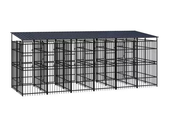 Chenil cage enclos pac noire 576 x 192 x 200 cm 02_0041733