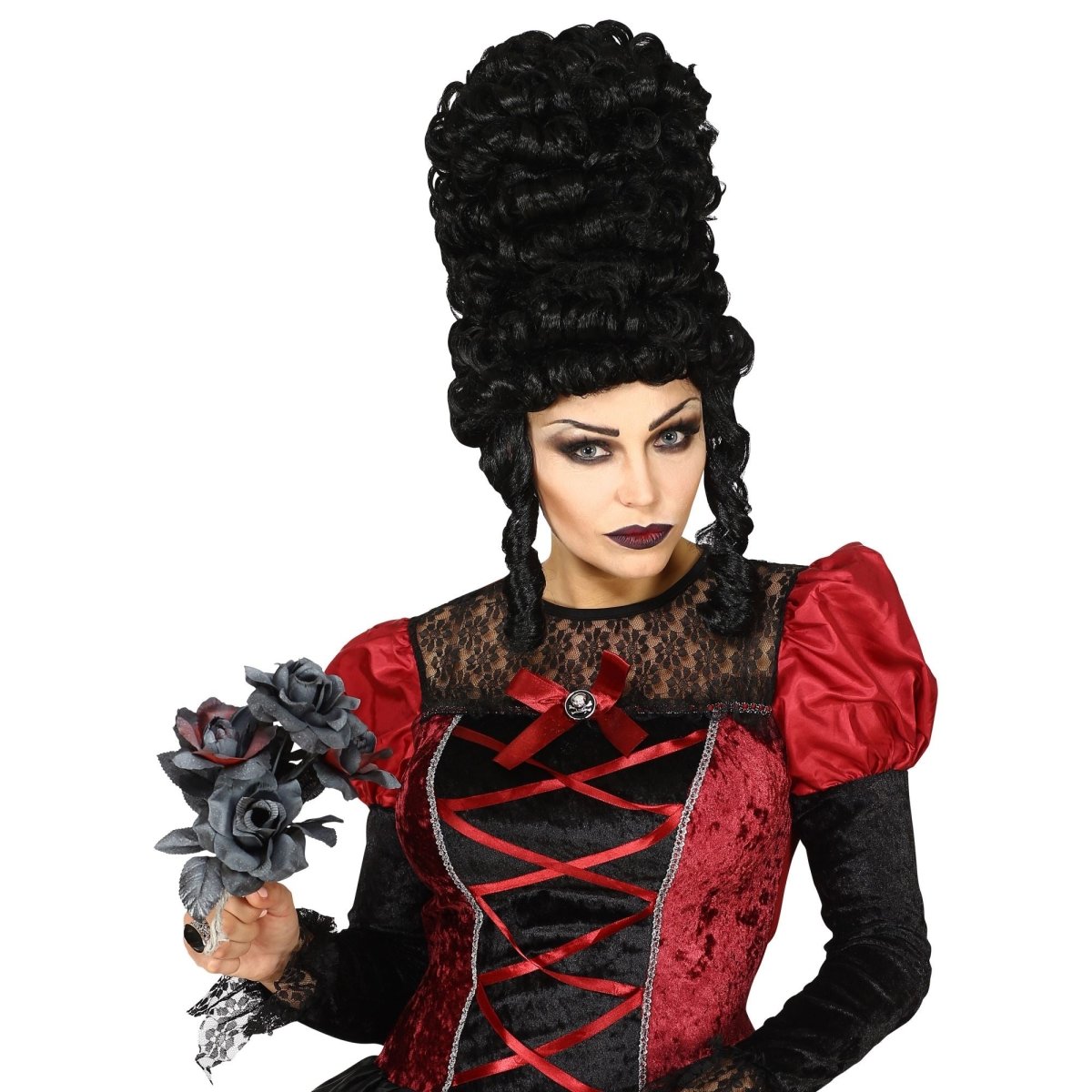 Halloween Pruik Zwart Gothic