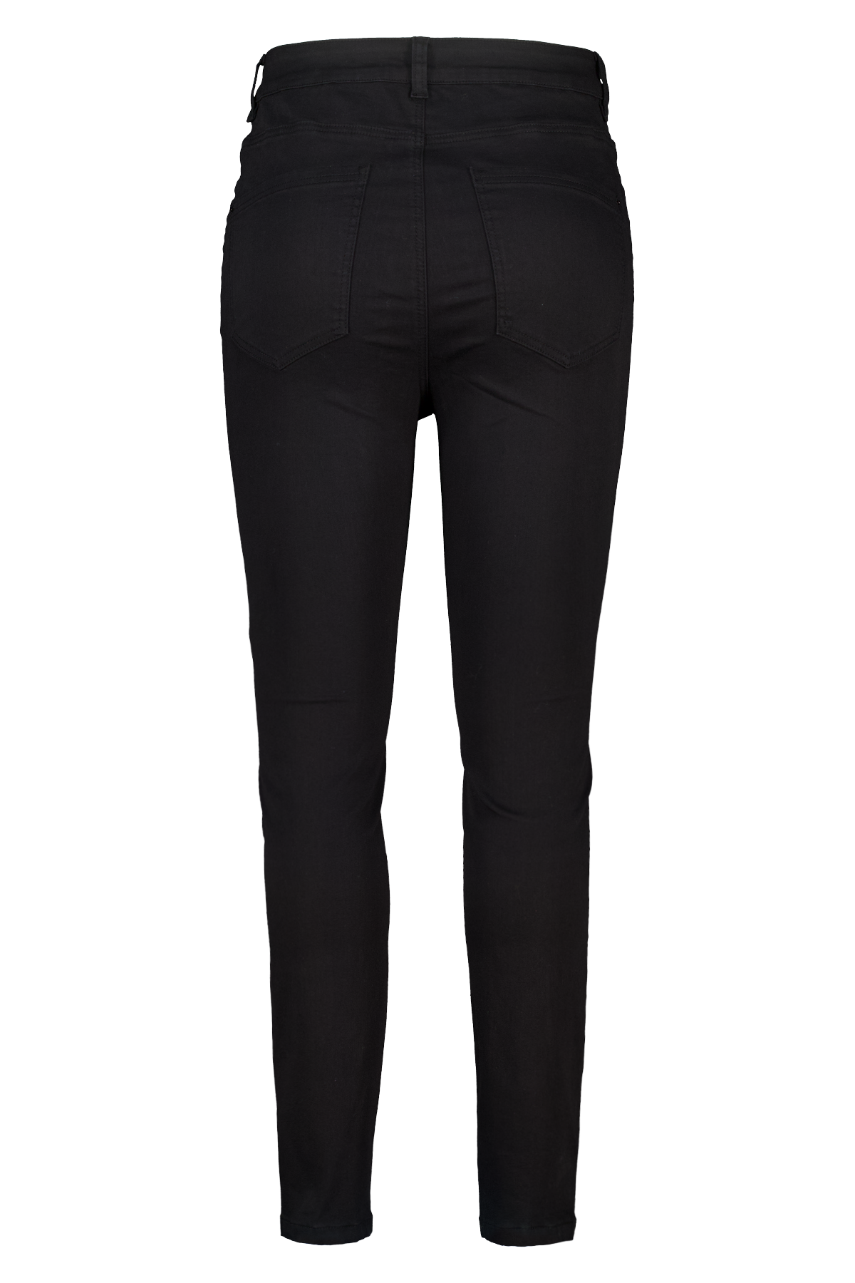 Skinny leg high waist jeans CHERRY Zwart