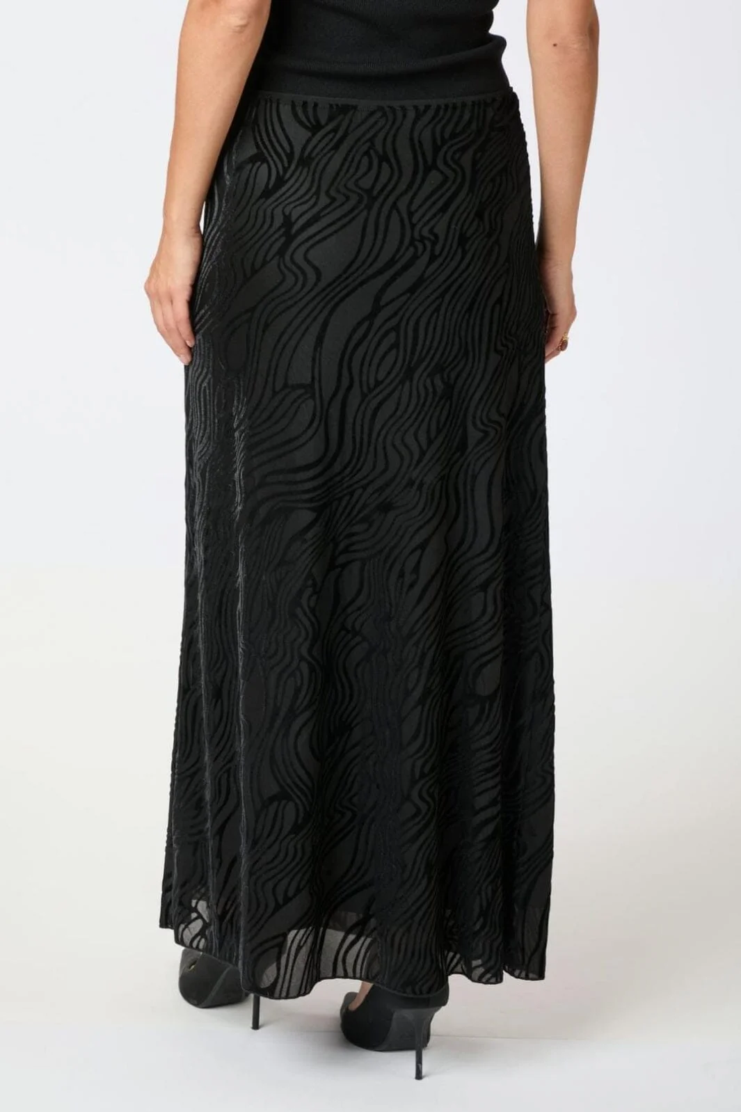 Neo Noir Vicky Zebra Burnout Skirt